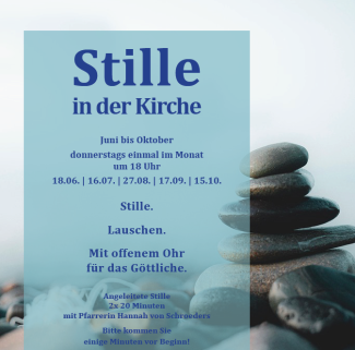 Stille in der Kirche