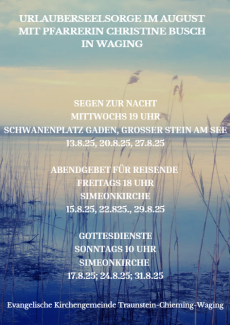 Urlauberseelsorge mit Christine Busch in Waging