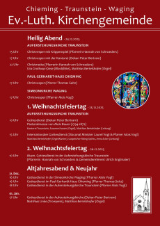 Weihnachten und Neujahr 2025/26